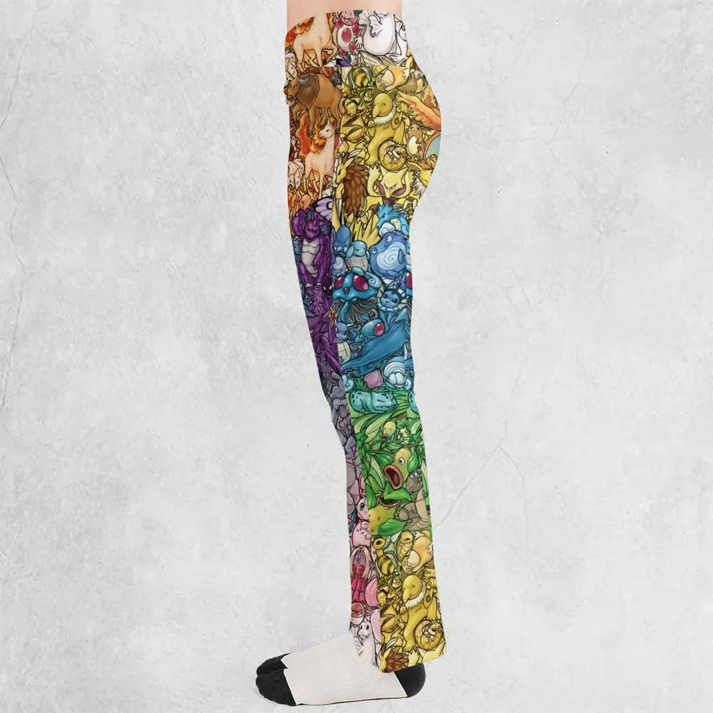 Rainbow Epic Pokemon Flare Leggings - 3