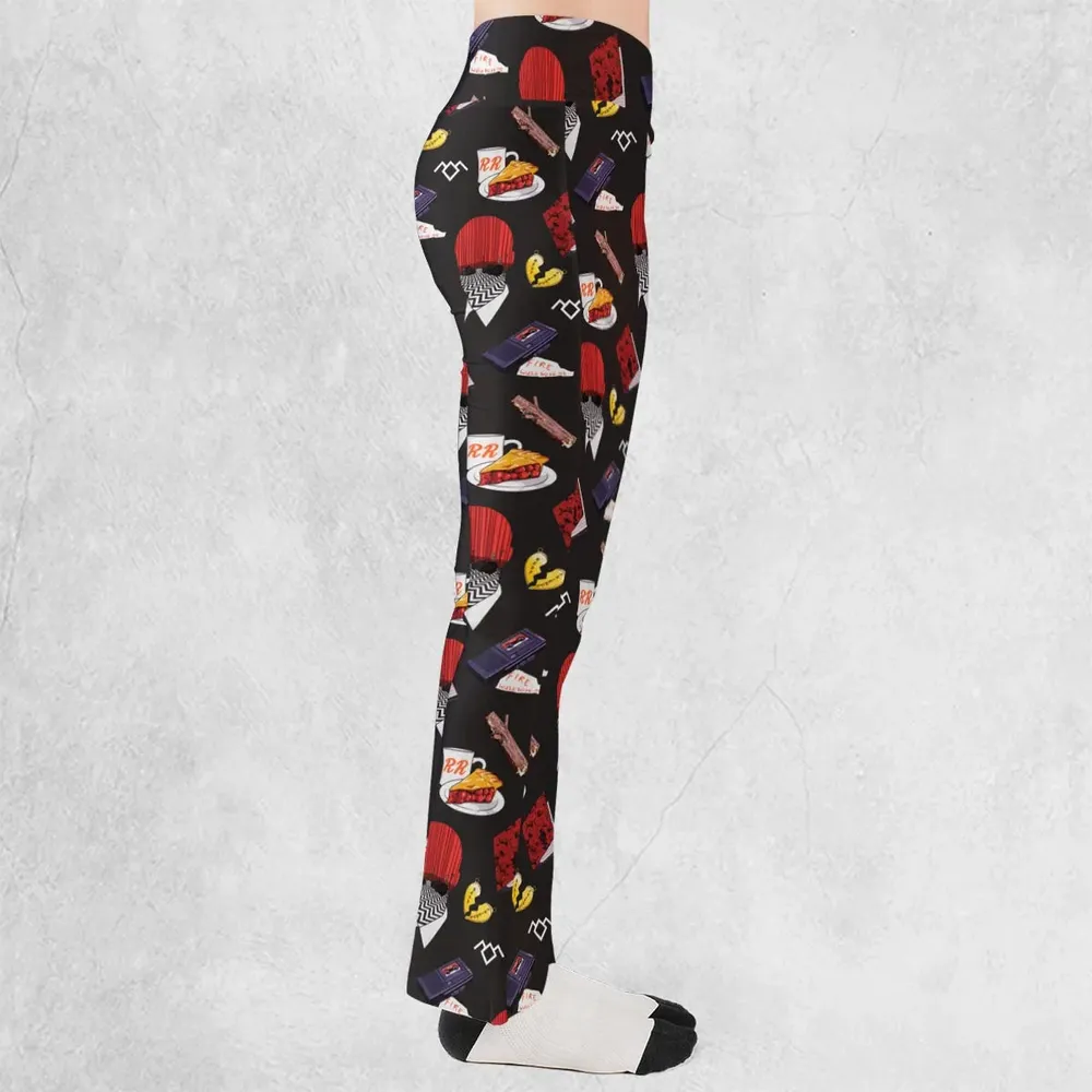 Twin Peaks Pattern Flare Leggings - 2