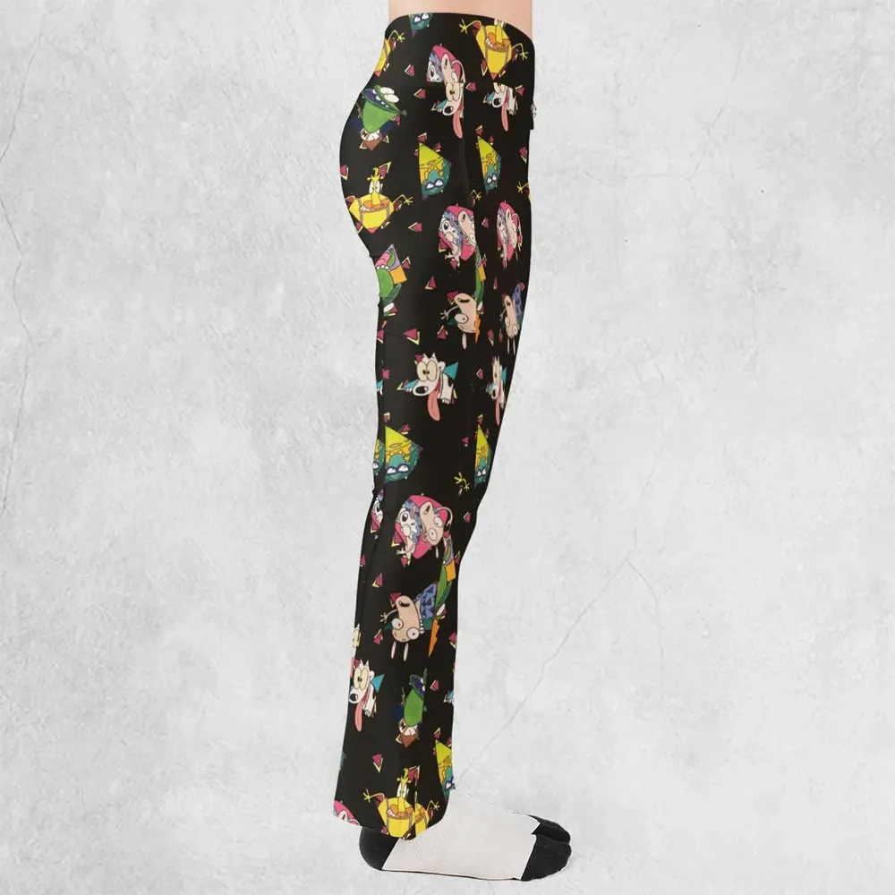 Rocko's Modern Life Pattern Flare Leggings - 2