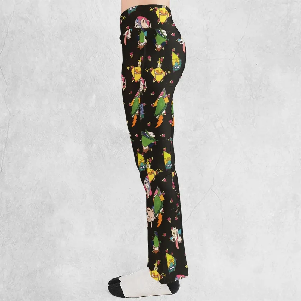 Rocko's Modern Life Pattern Flare Leggings - 3