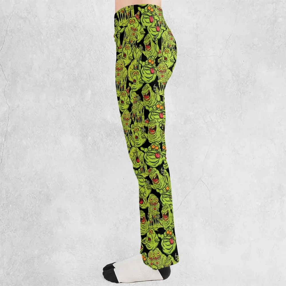 Funny Slimer Ghostbusters Flare Leggings - 3