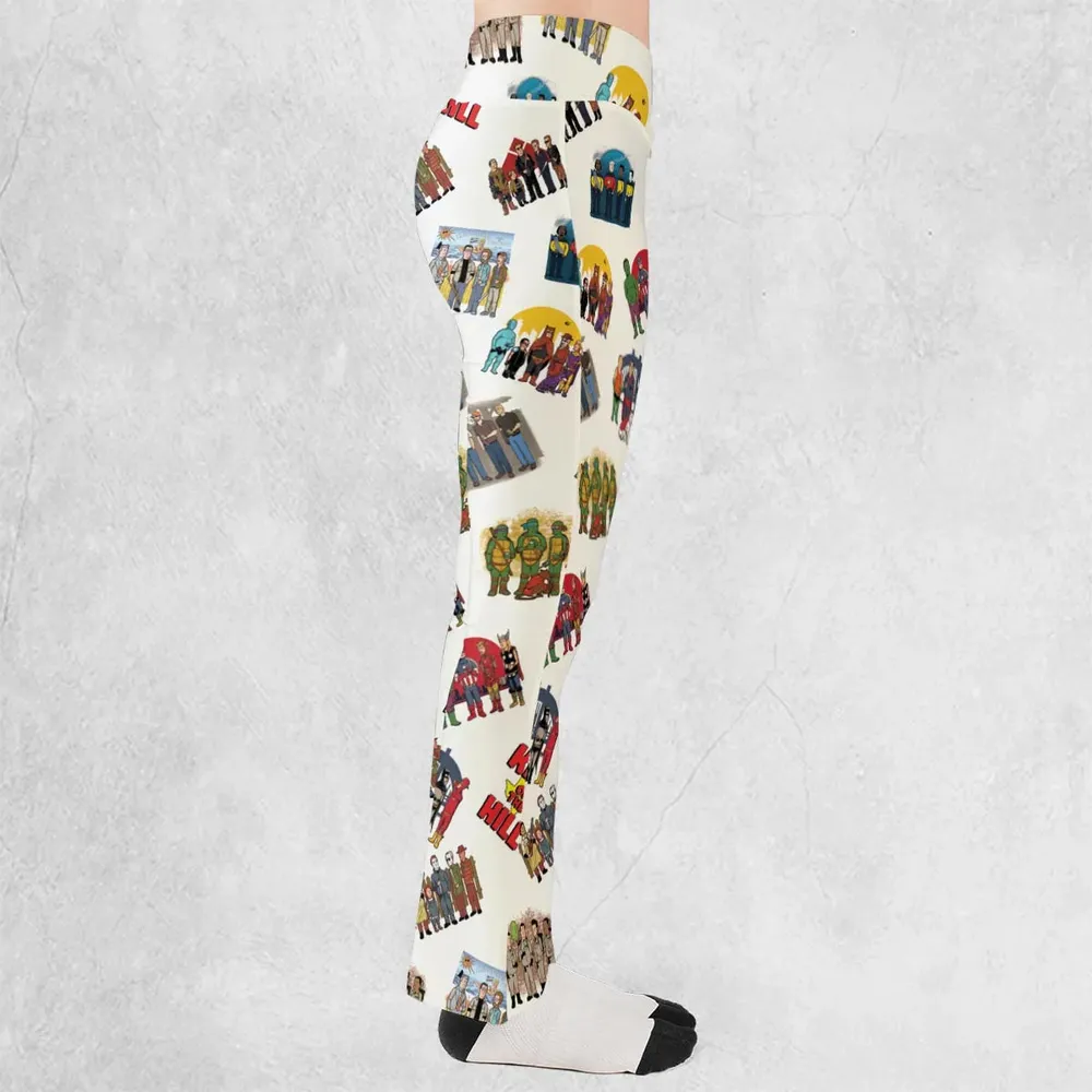 Hank Hill's Friends King Of The Hill Parody Flare Leggings - 2