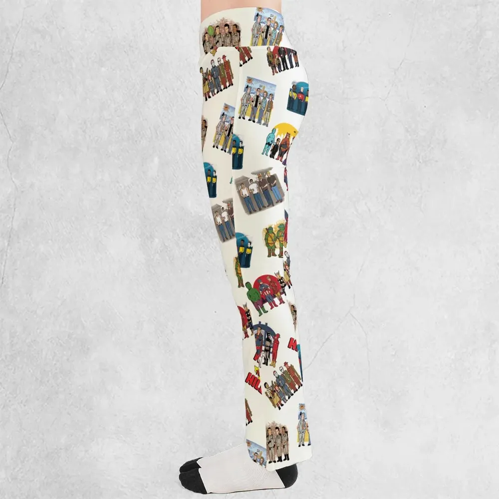 Hank Hill's Friends King Of The Hill Parody Flare Leggings - 3