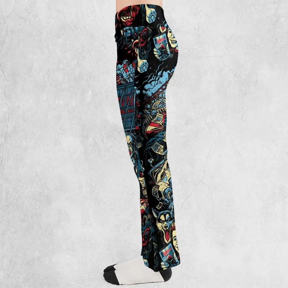 The Lost Boys Eighties Vampire Horror Flare Leggings - 3