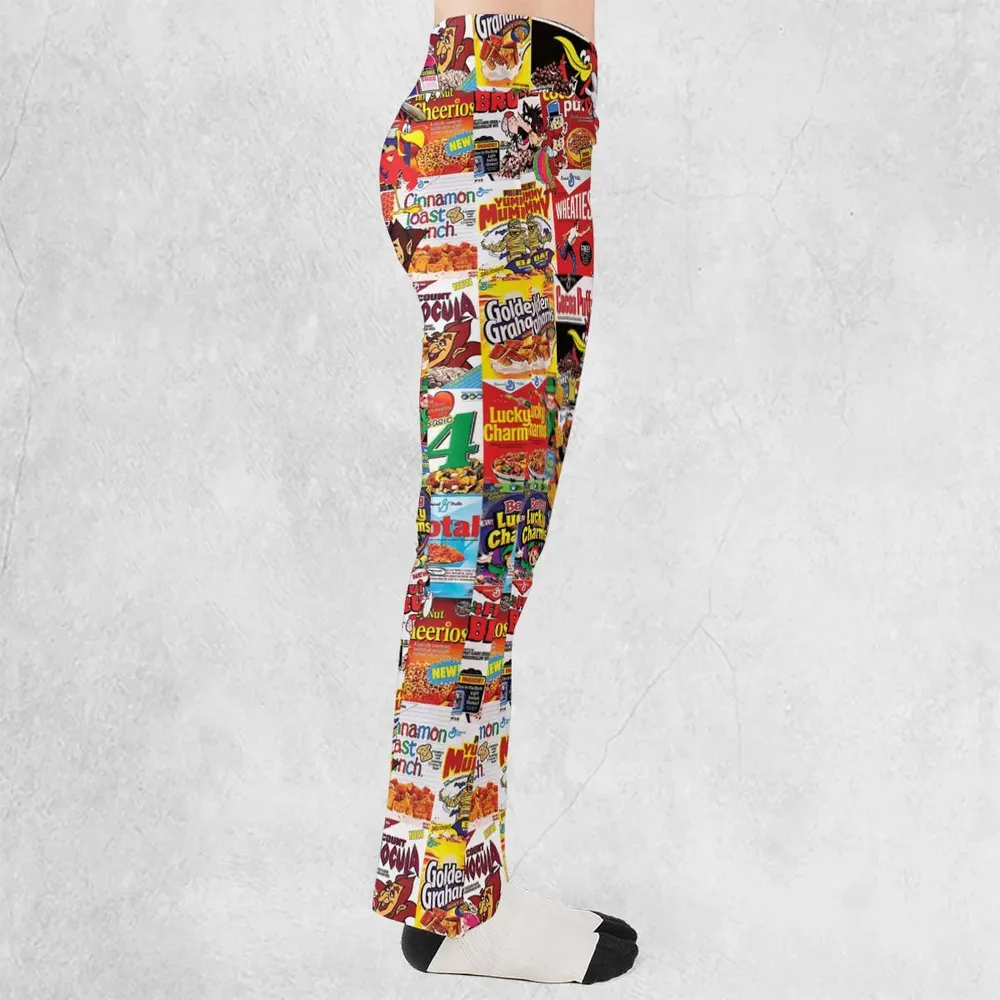 Popular Cereal Boxes Flare Leggings - 2