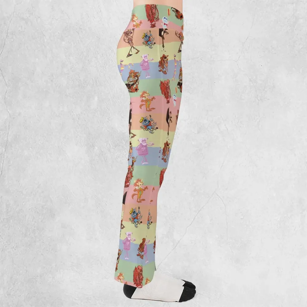 Spooky Monster Mash Cereal Monster Flare Leggings - 2