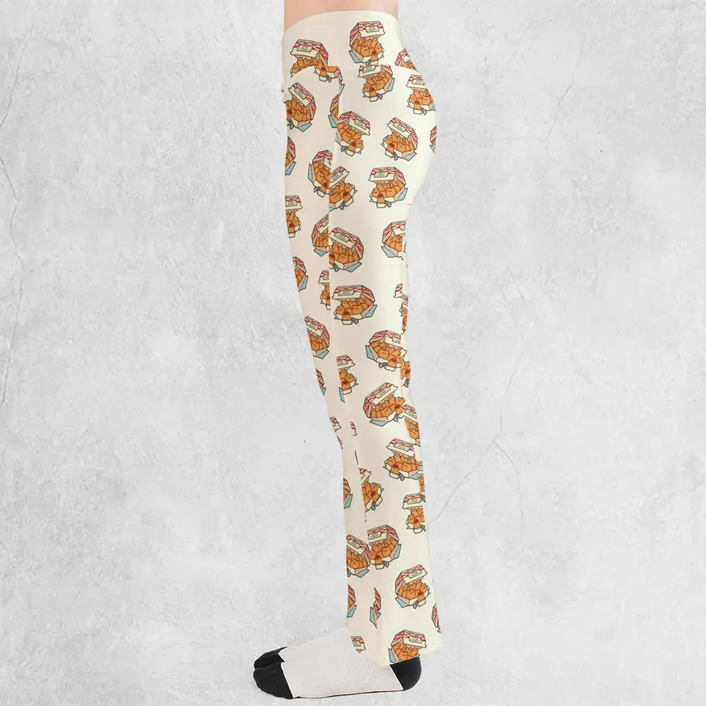 Kitten Nuggets Pattern Flare Leggings - 3