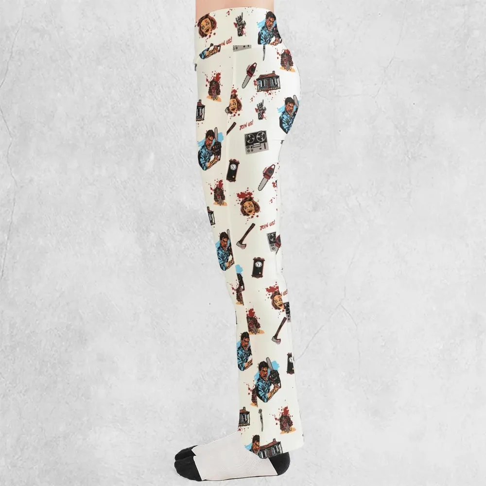 Supernatural Horror Evil Dead Halloween Flare Leggings - 3