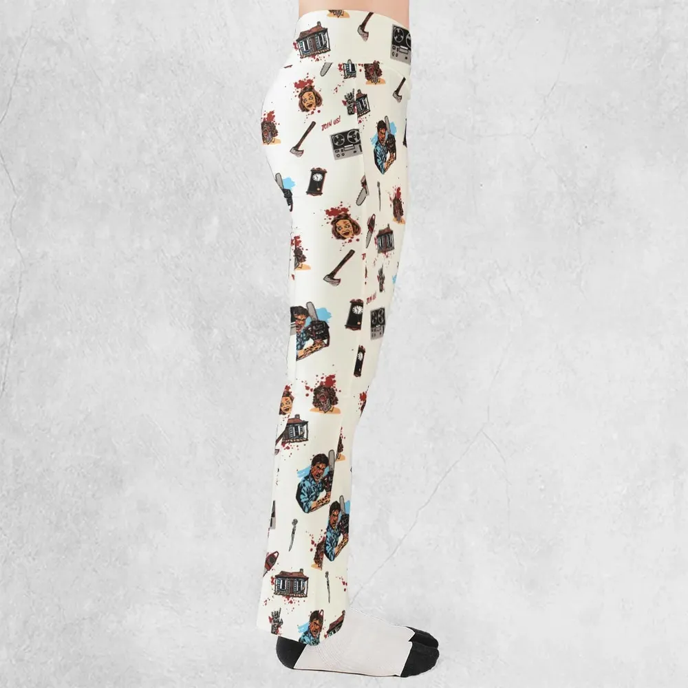 Supernatural Horror Evil Dead Halloween Flare Leggings - 2