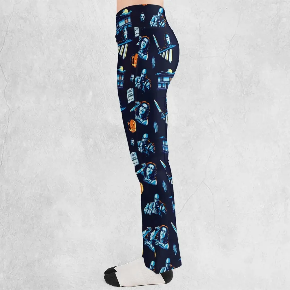 Horror Slasher Michael Myers Halloween Flare Leggings - 3