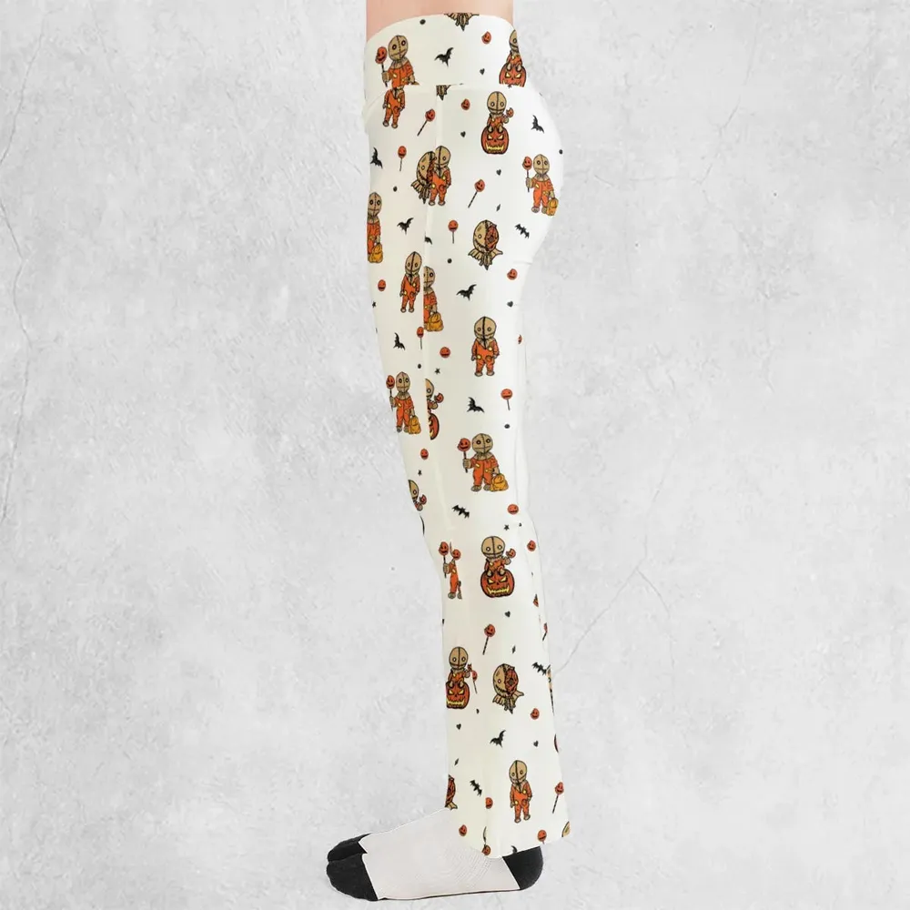 Pumpkin Sam Trick 'r Treat Horror Flare Leggings - 3