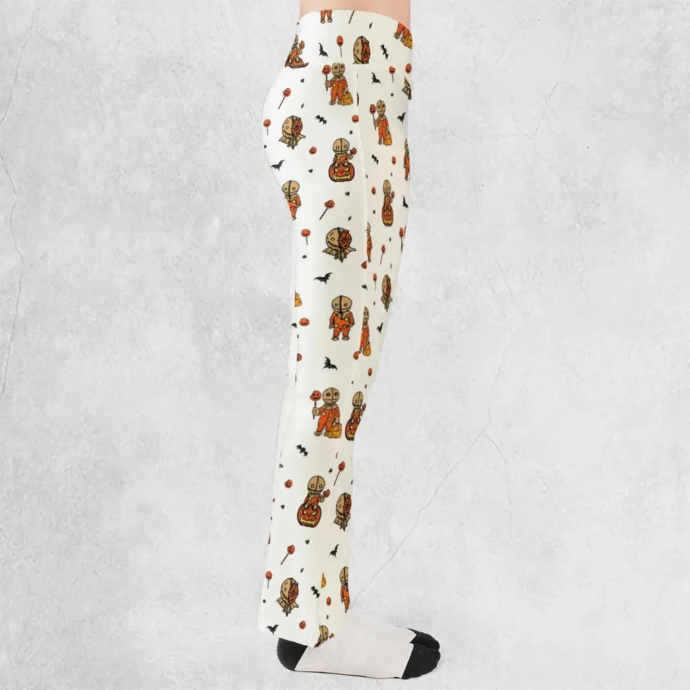 Pumpkin Sam Trick 'r Treat Horror Flare Leggings - 2