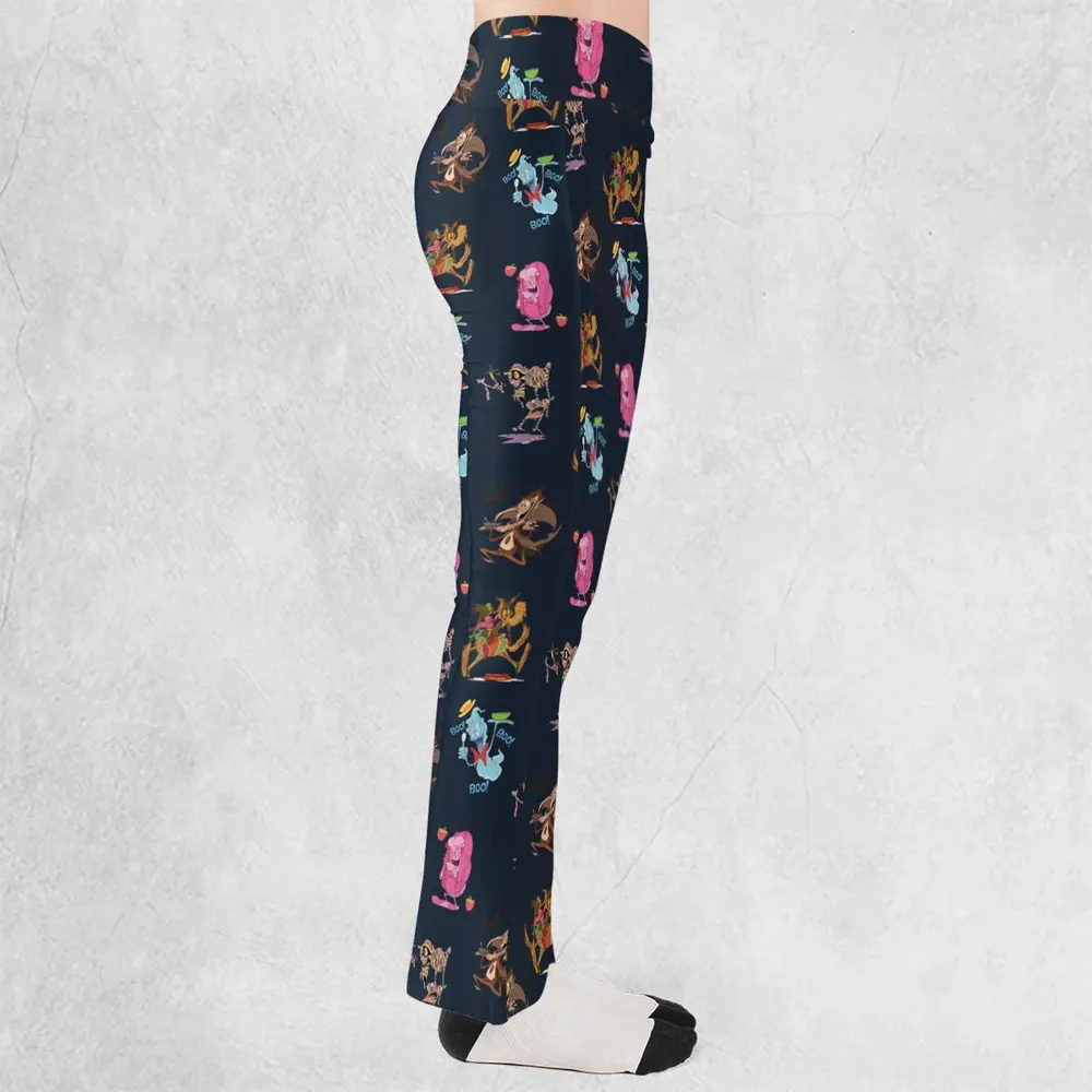 Funny Cereal Monsters Universal Monsters Flare Leggings - 2