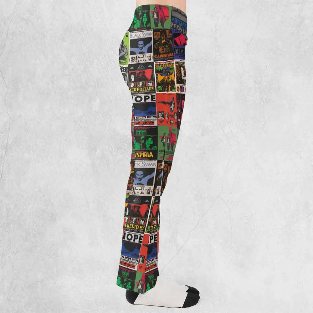 Modern Horror Movies Nope Ghostface Pinhead Pearl Leatherface Halloween Flare Leggings - 2