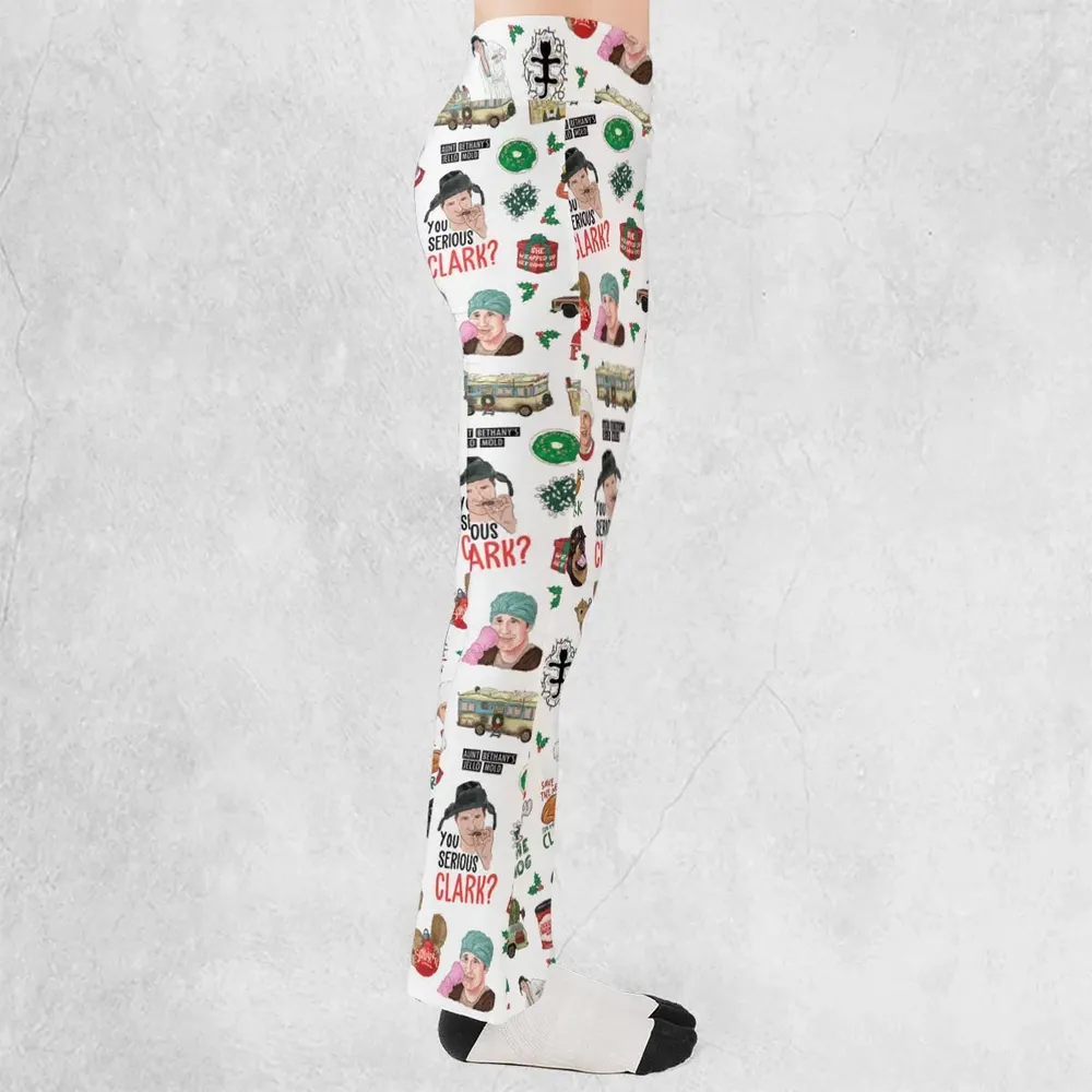 National Lampoon's Christmas Vacation Pattern Flare Leggings - 2