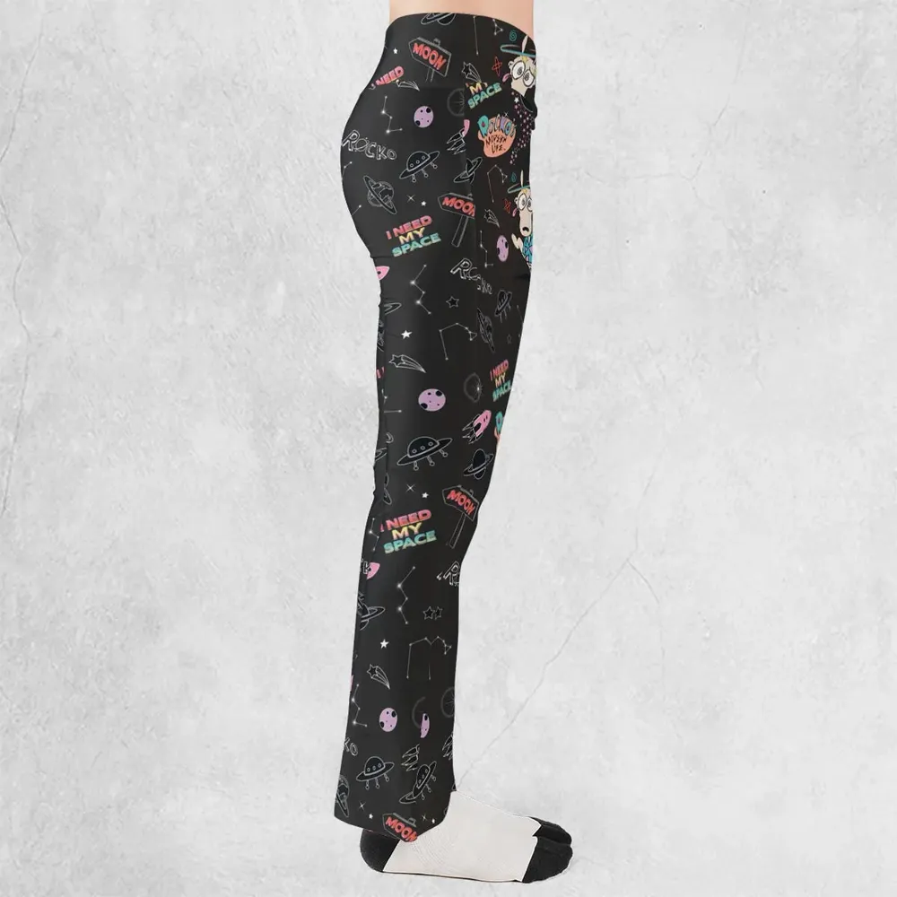 Rocko Space Out Rocko's Modern Life Flare Leggings - 2