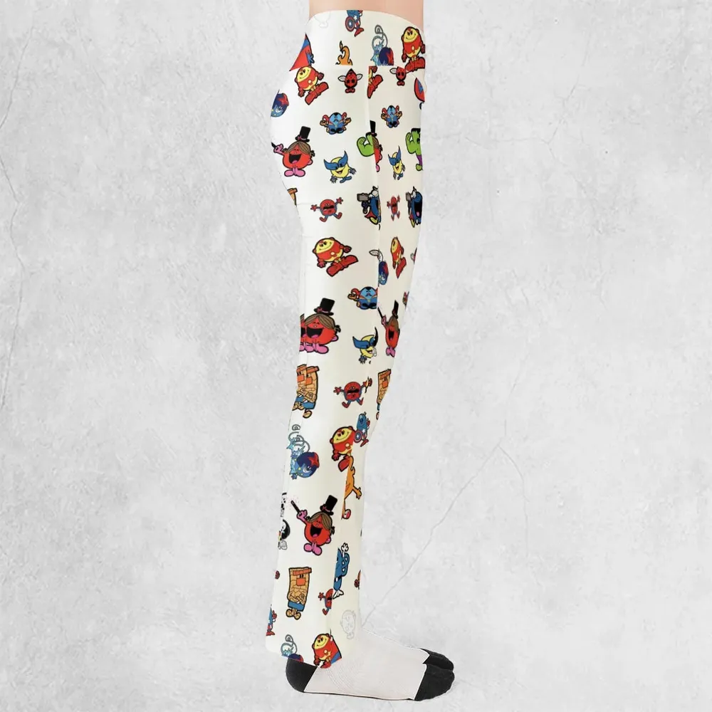 Marvel Characters And Mr Men Pattern Flare Leggings - 2