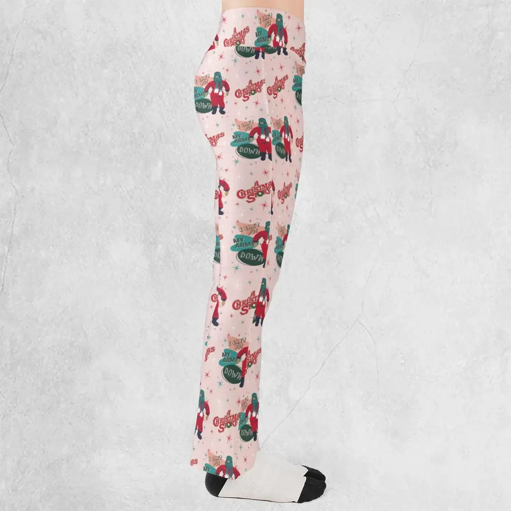 I Can't Put My Arms Down A Christmas Story Flare Leggings - 2