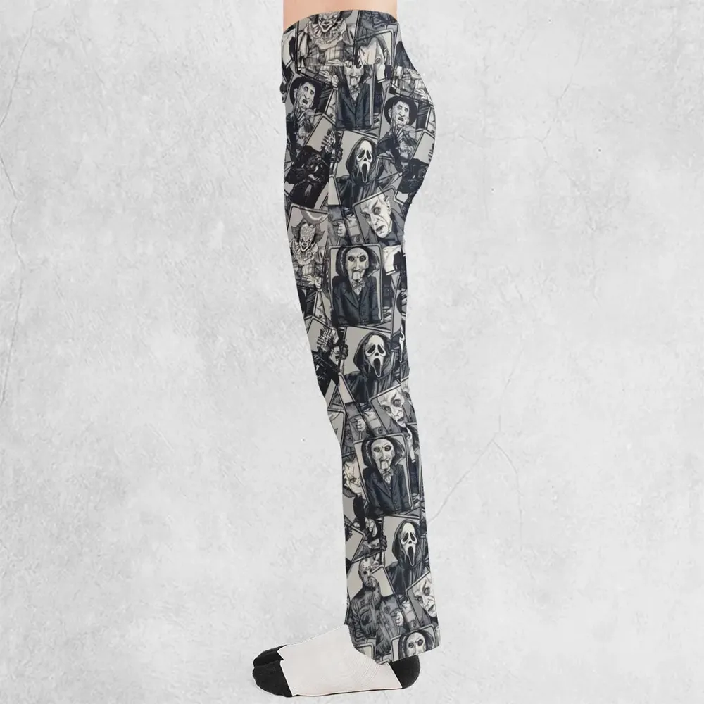 Halloween Horror Villains Flare Leggings - 3