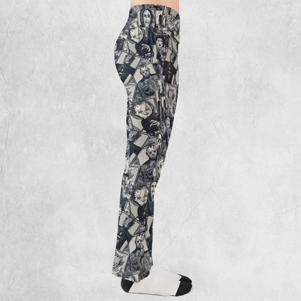Halloween Horror Villains Flare Leggings - 2