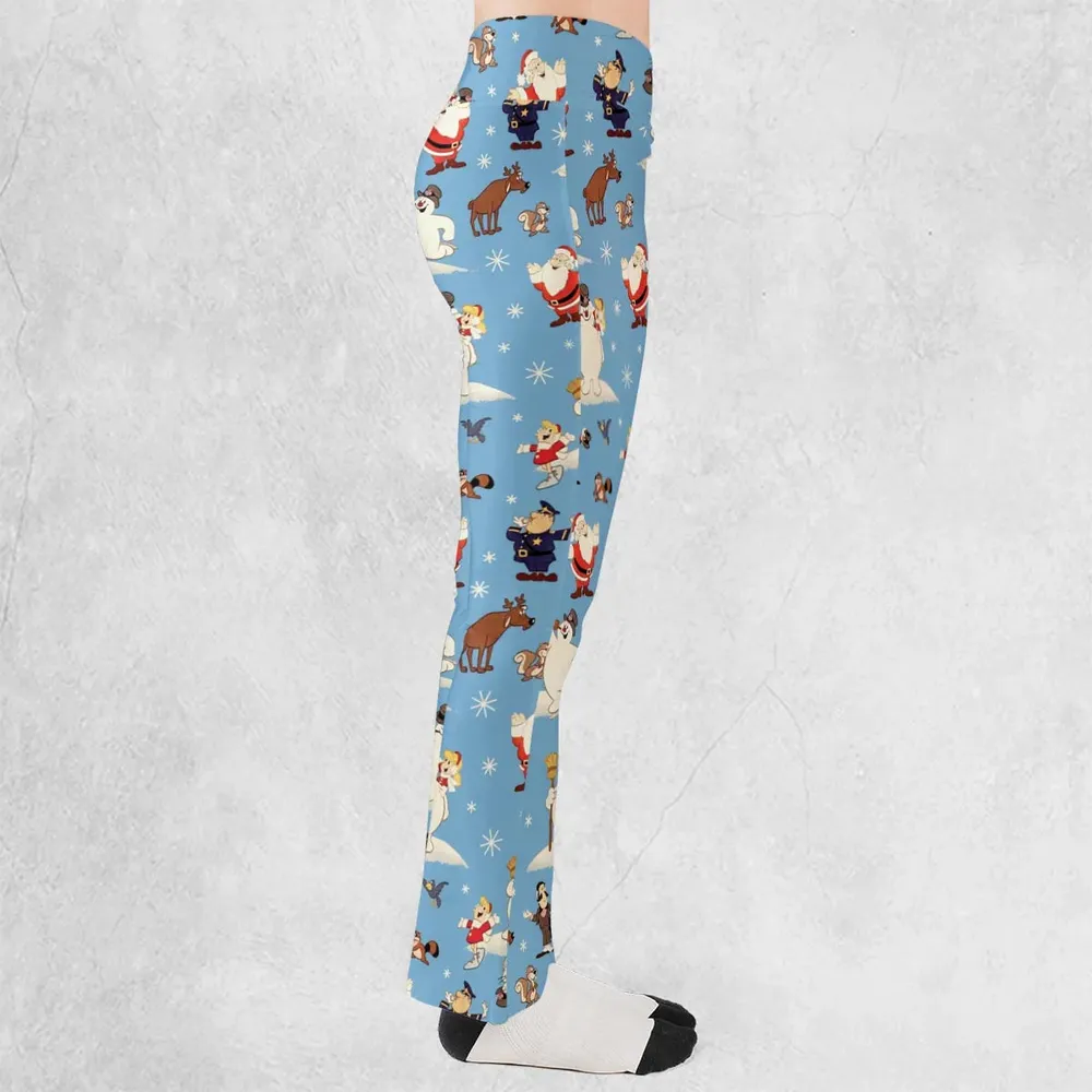 Frosty the Snowman Christmas Characters Flare Leggings - 2