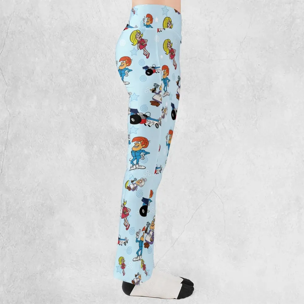 Retro Racer Tom Slick Flare Leggings - 2