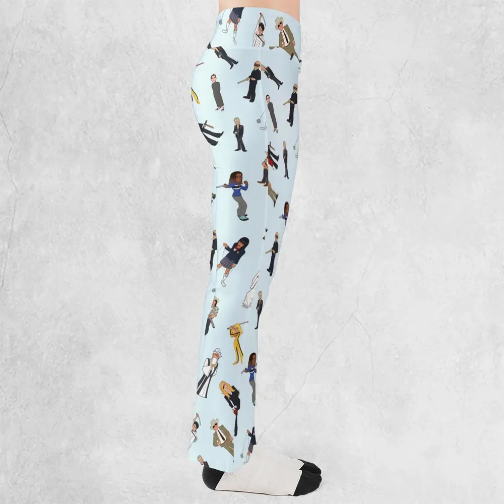 Tarantino Style Kill Bill Flare Leggings - 2