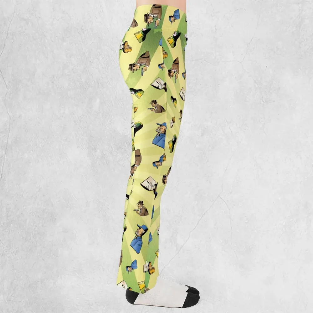 Goons Of '66 DC Comics Flare Leggings - 2