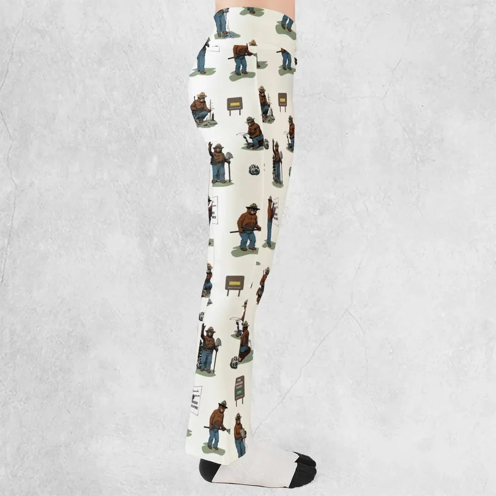 Smokey The Bear Flare Leggings - 2