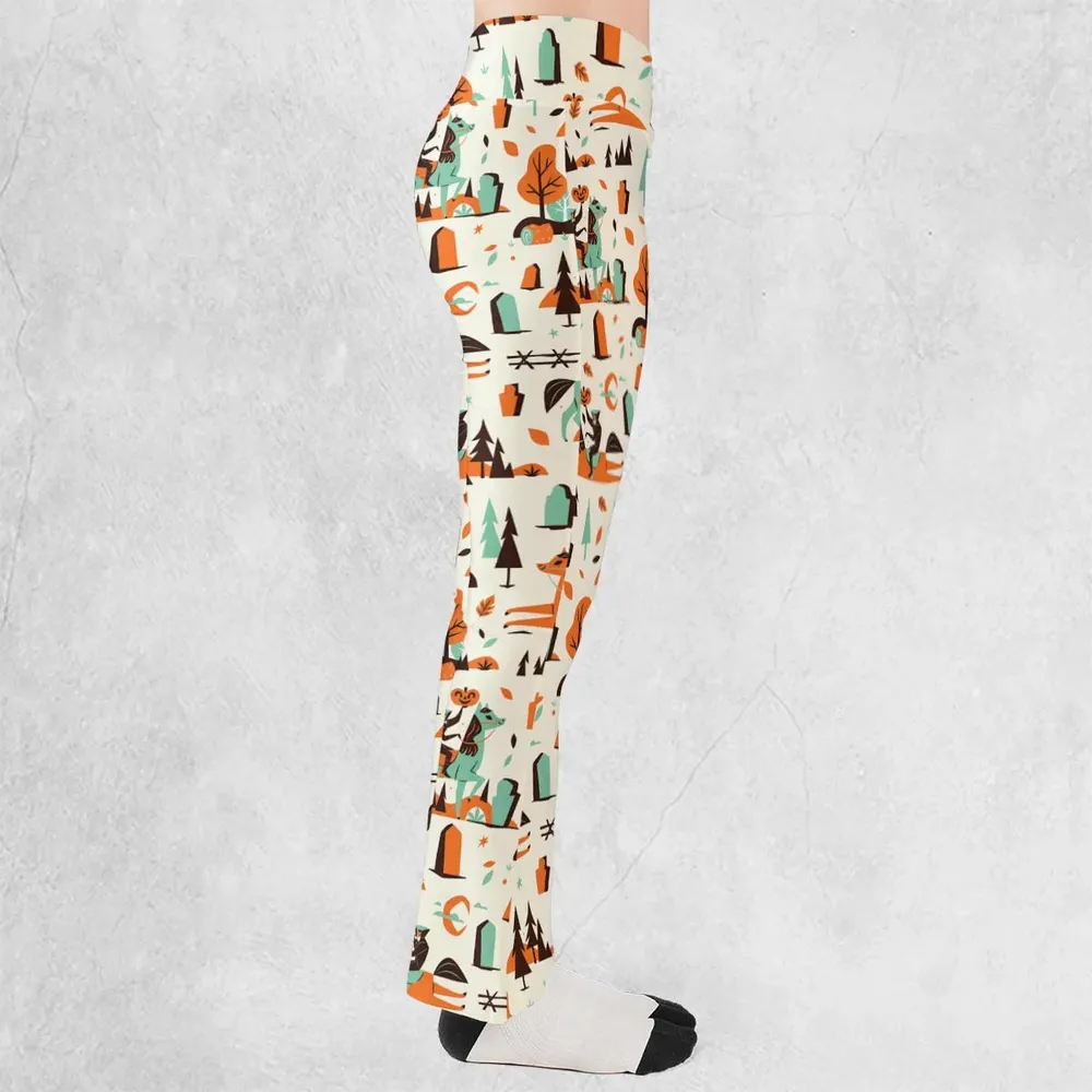 Halloween folklore The Headless Horseman Flare Leggings - 2