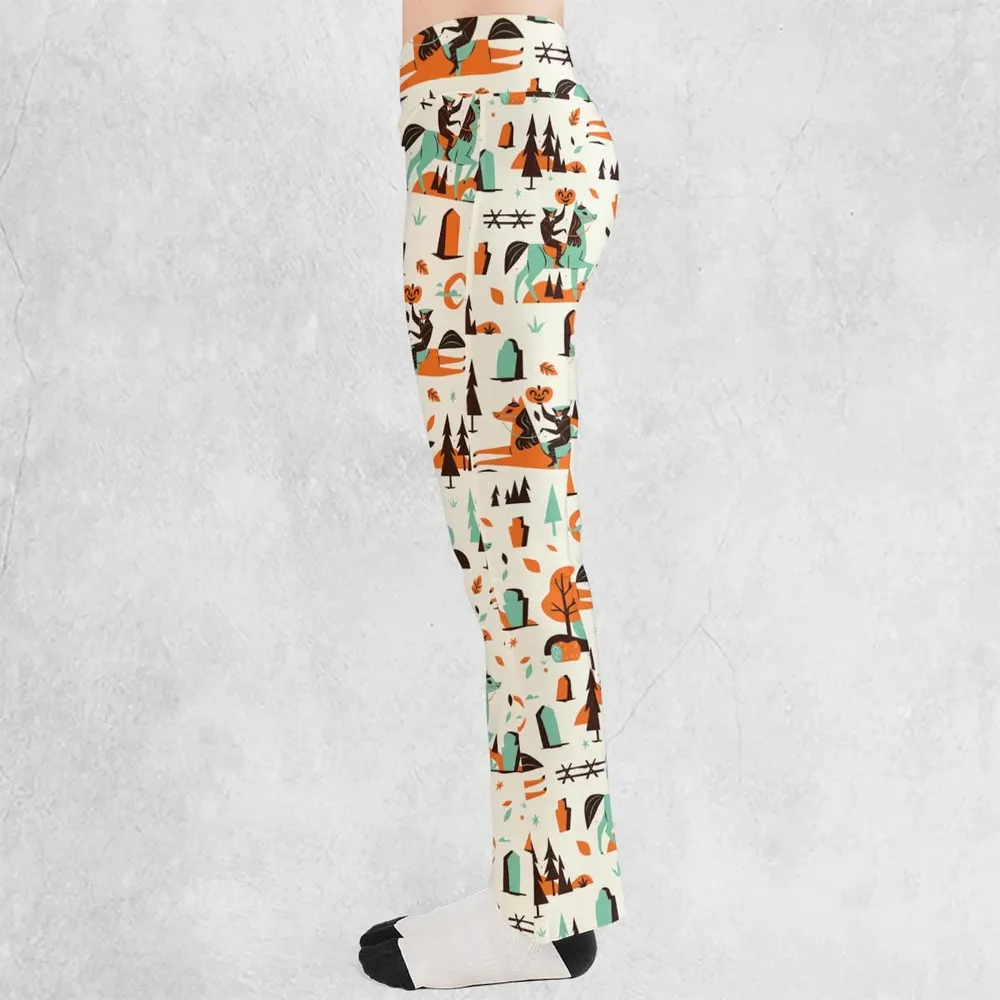 Halloween folklore The Headless Horseman Flare Leggings - 3