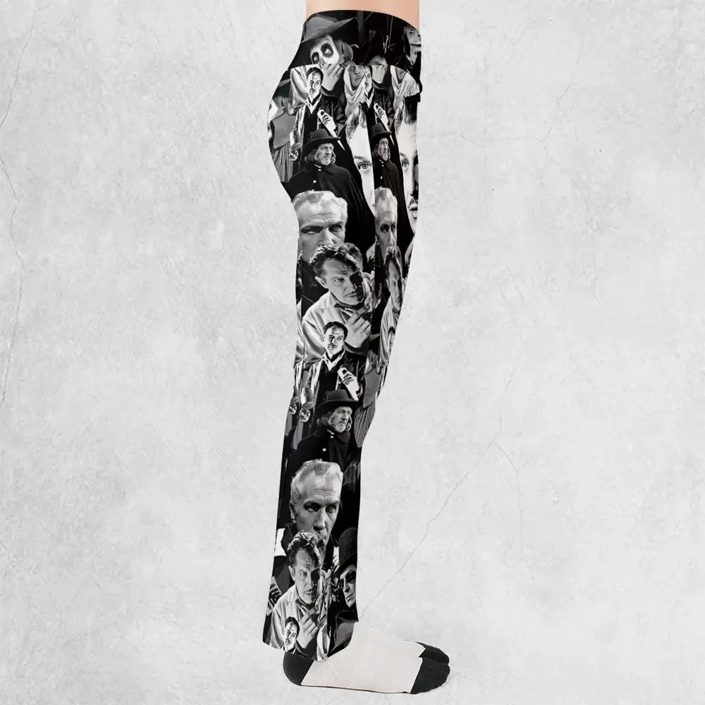 Horror Characters The Many Faces Of Vincent Price Flare Leggings - 2