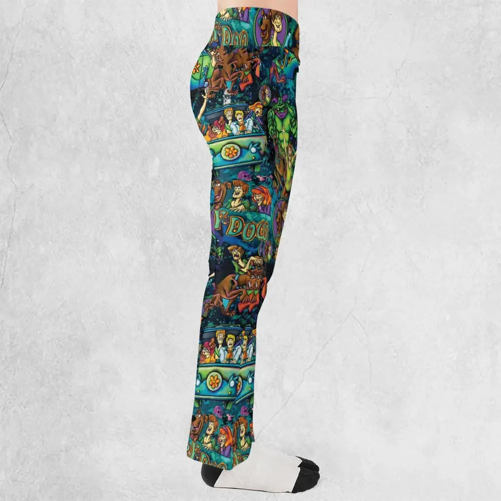 Monsters Mayhem and The Mystery Machine Scooby Doo Flare Leggings - 2