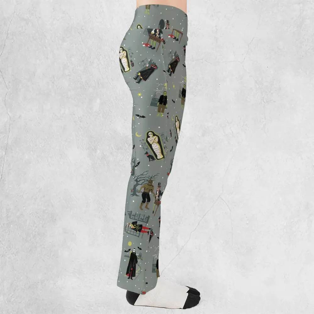 Classic Monsters Halloween Flare Leggings - 2