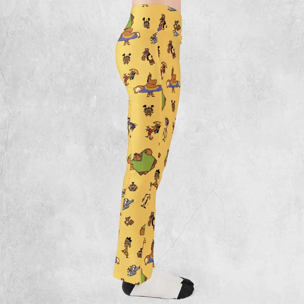 Groovy Threads The Emperor's New Groove Flare Leggings - 2