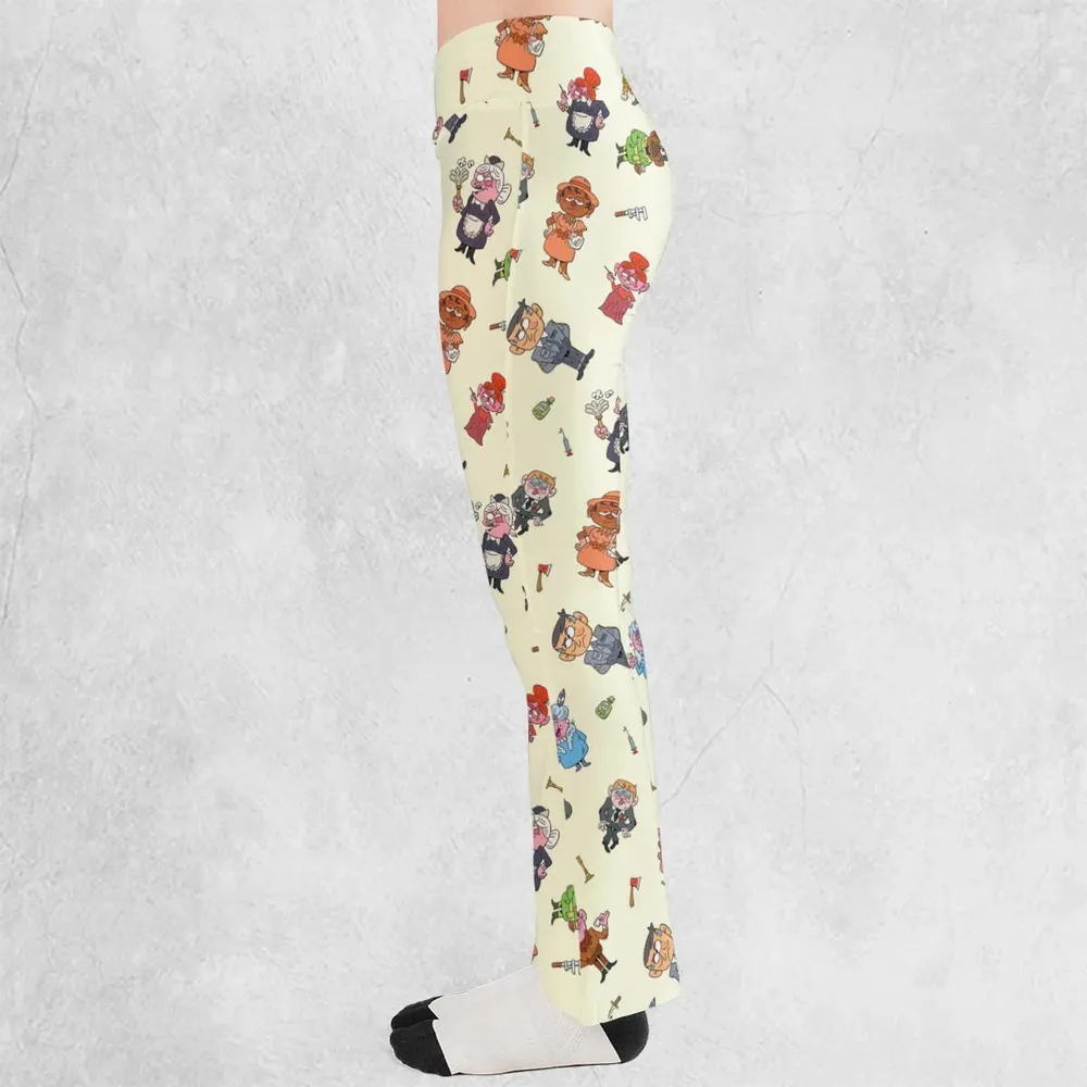 Board Game Drip Clue Flare Leggings - 3