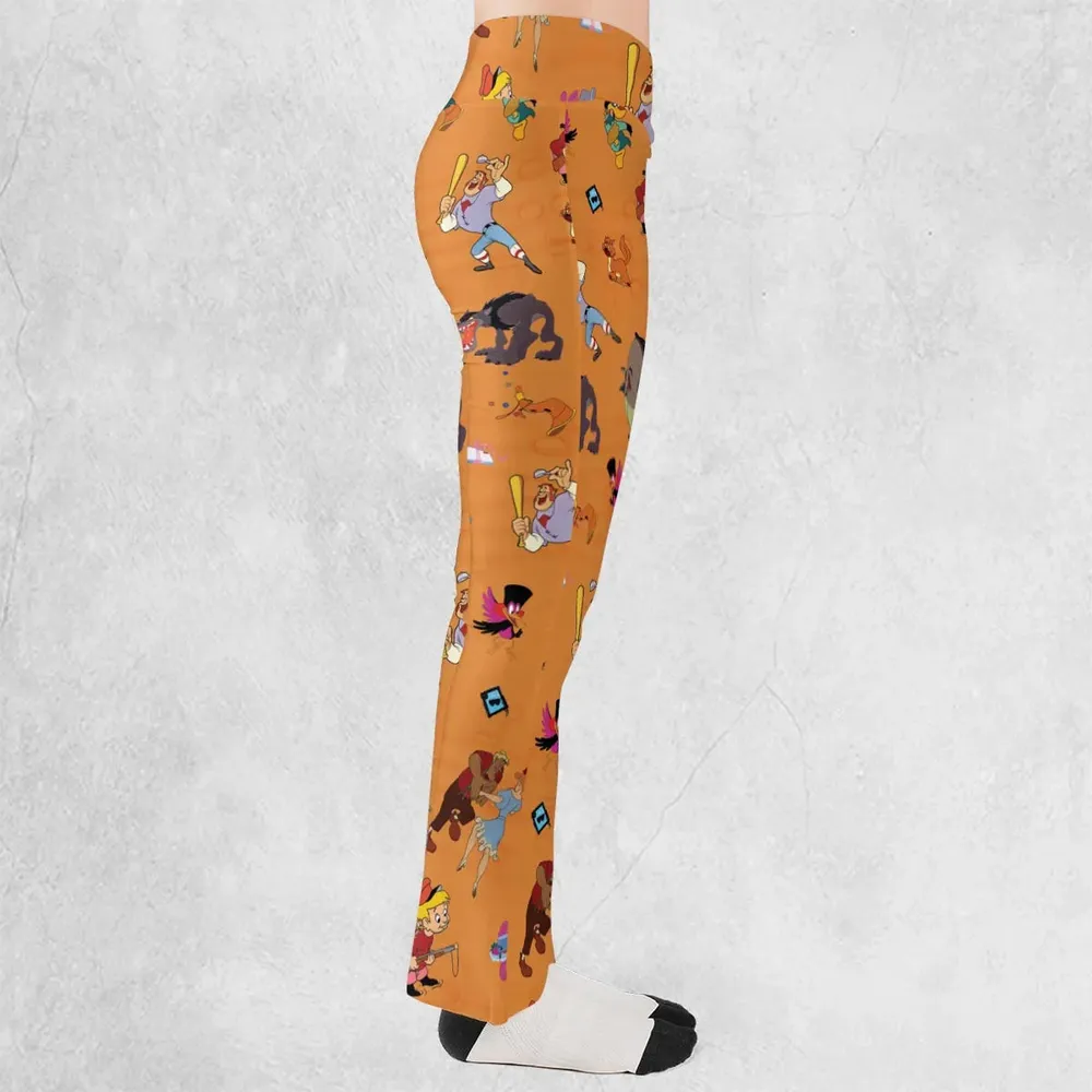Make Mine Music Characters Flare Leggings - 2
