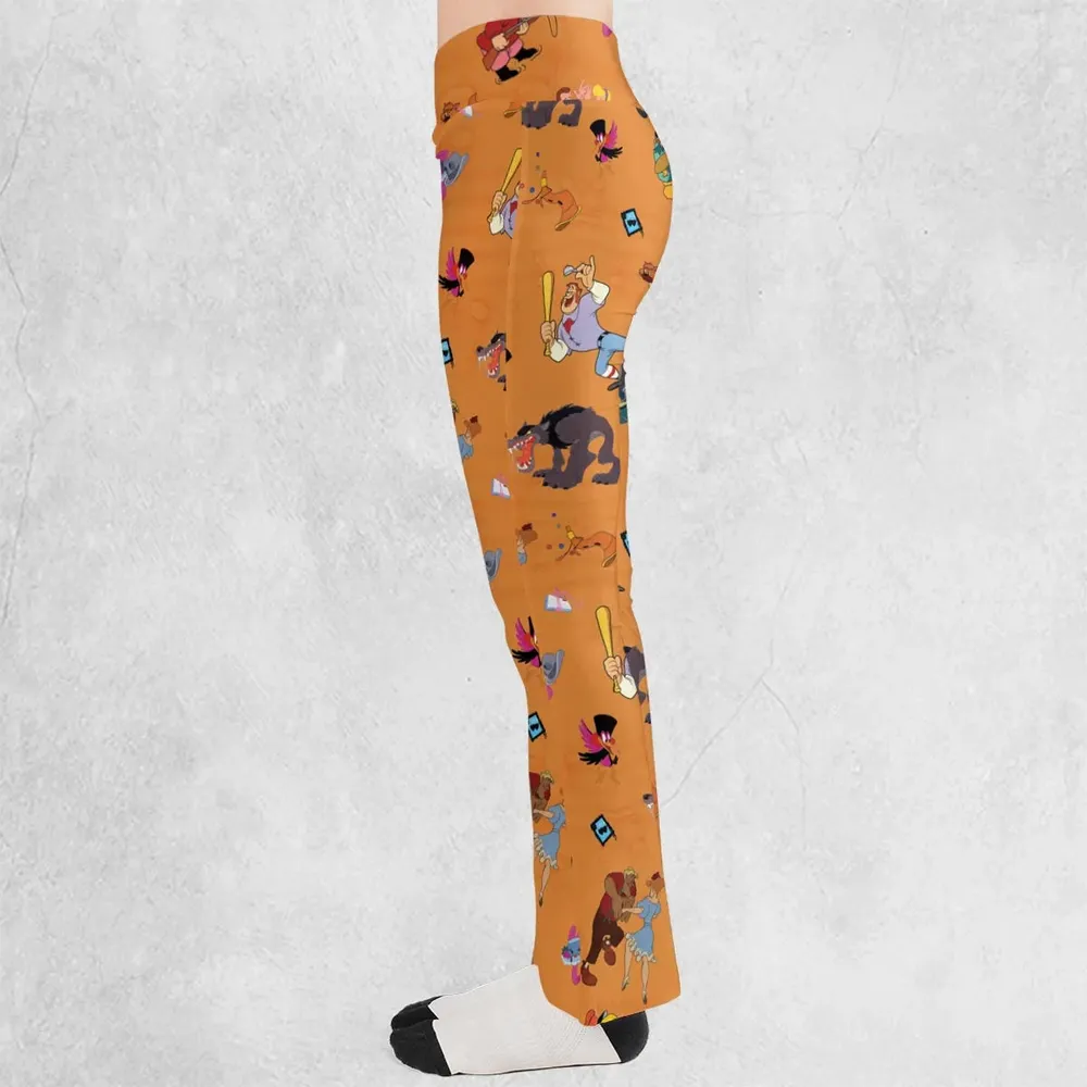 Make Mine Music Characters Flare Leggings - 3
