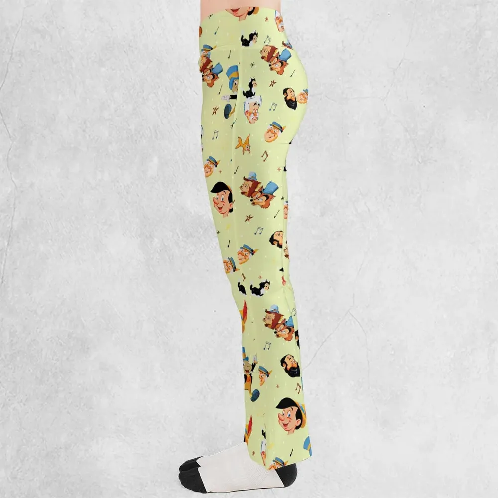 I Can't Stop Lying Pinocchio Flare Leggings - 3