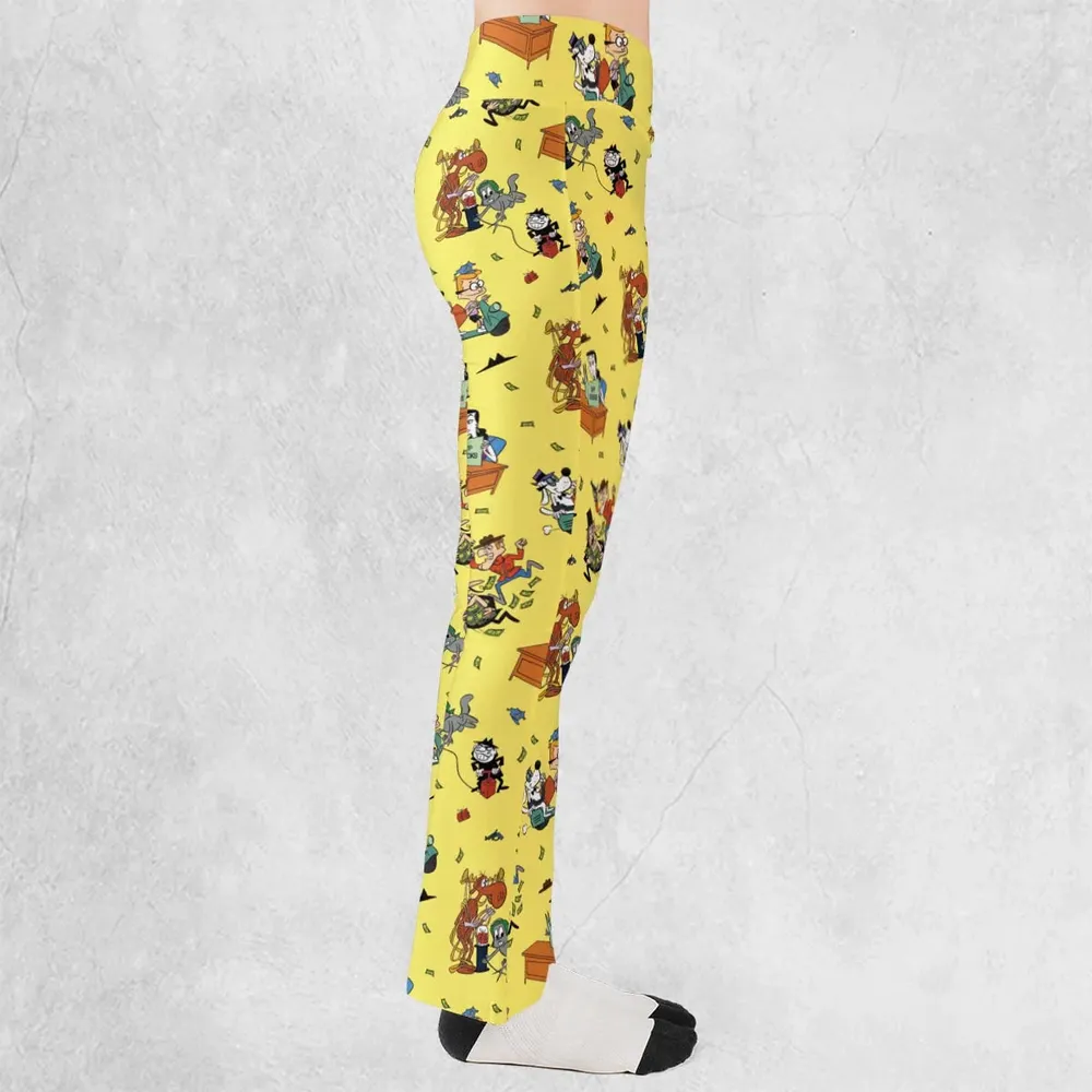 Moose And Squirrel The Adventures of Rocky and Bullwinkle Flare Leggings - 2