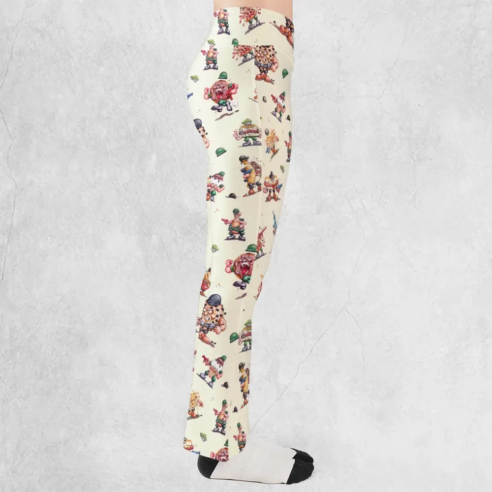 Kitchen Commandos and Refrigerator Rejects Food Fighters Flare Leggings - 2