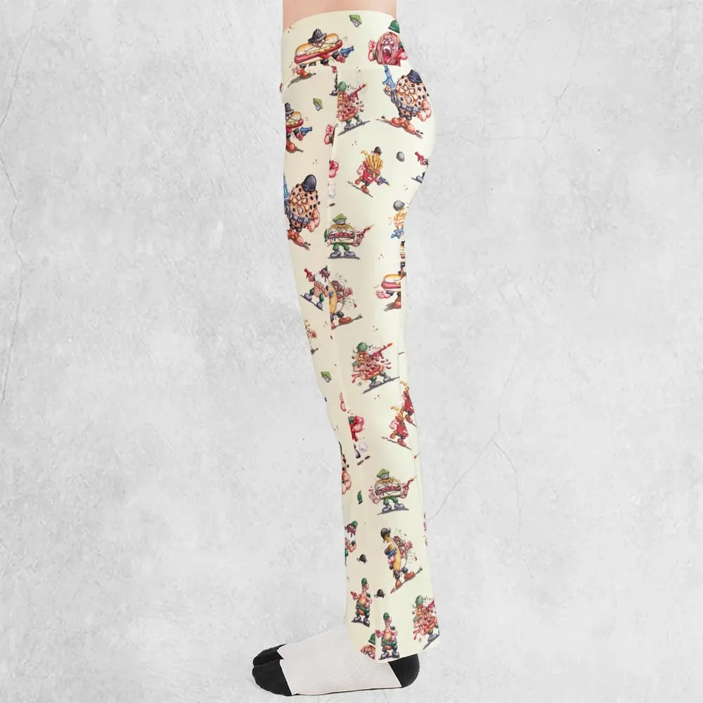 Kitchen Commandos and Refrigerator Rejects Food Fighters Flare Leggings - 3