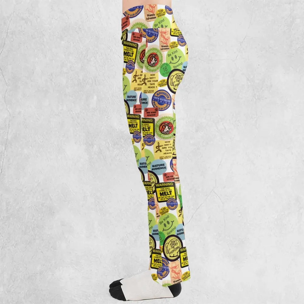 1976 Future Is Here VHS Flare Leggings - 3