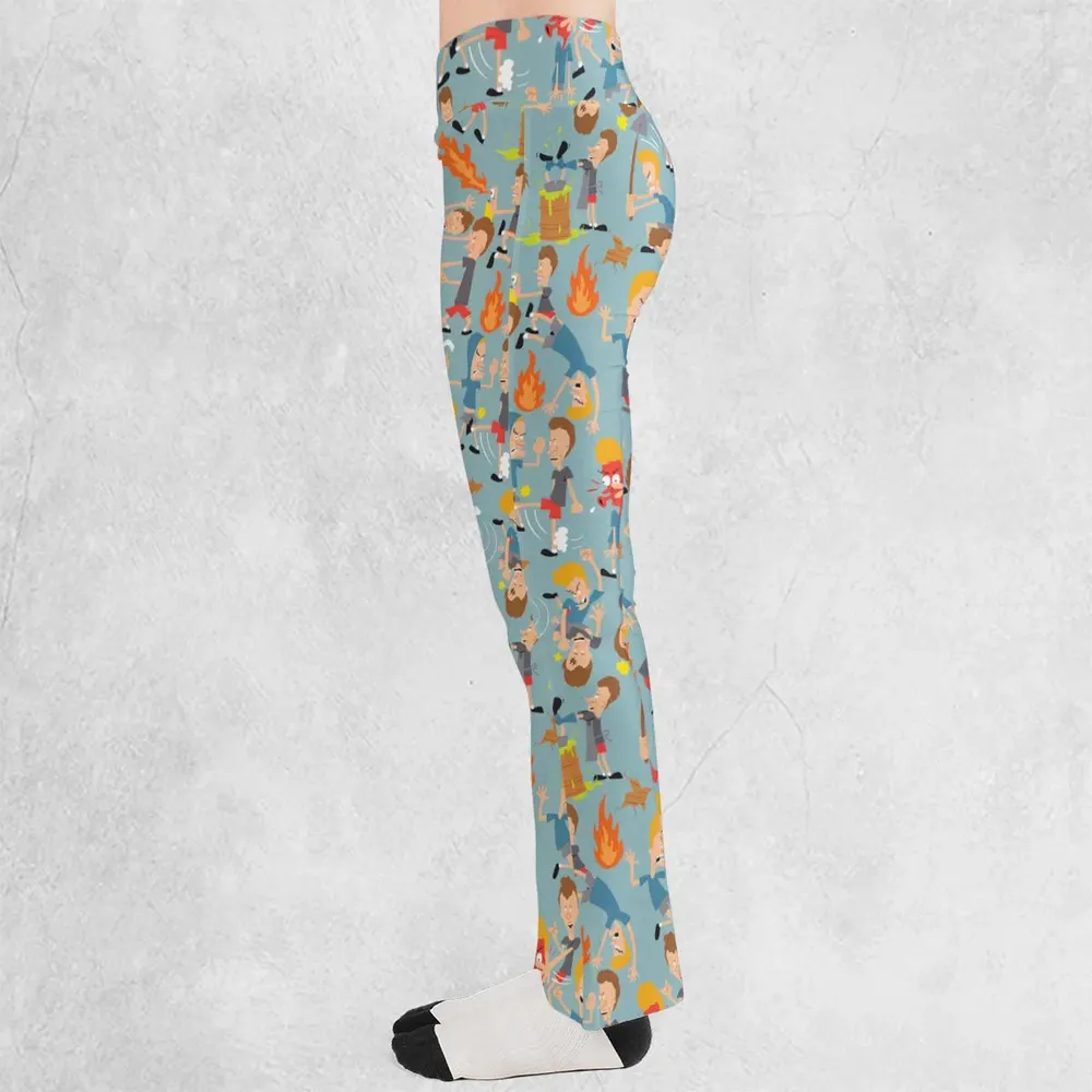 Beavis And Butt-Head Great Cornholio Flare Leggings - 3
