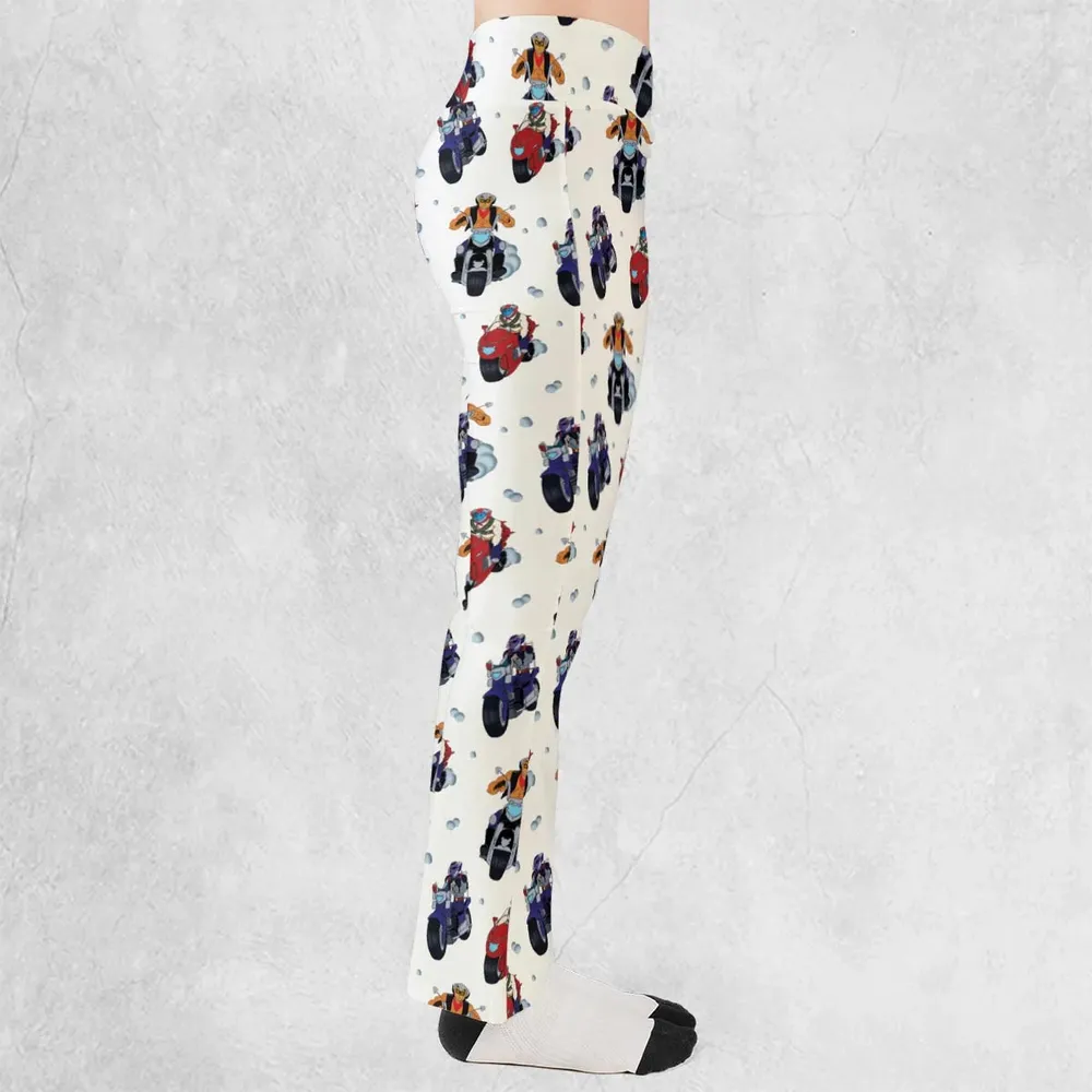Biker Mice Characters Flare Leggings - 2