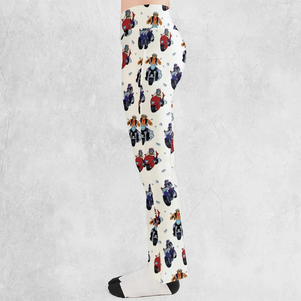 Biker Mice Characters Flare Leggings - 3