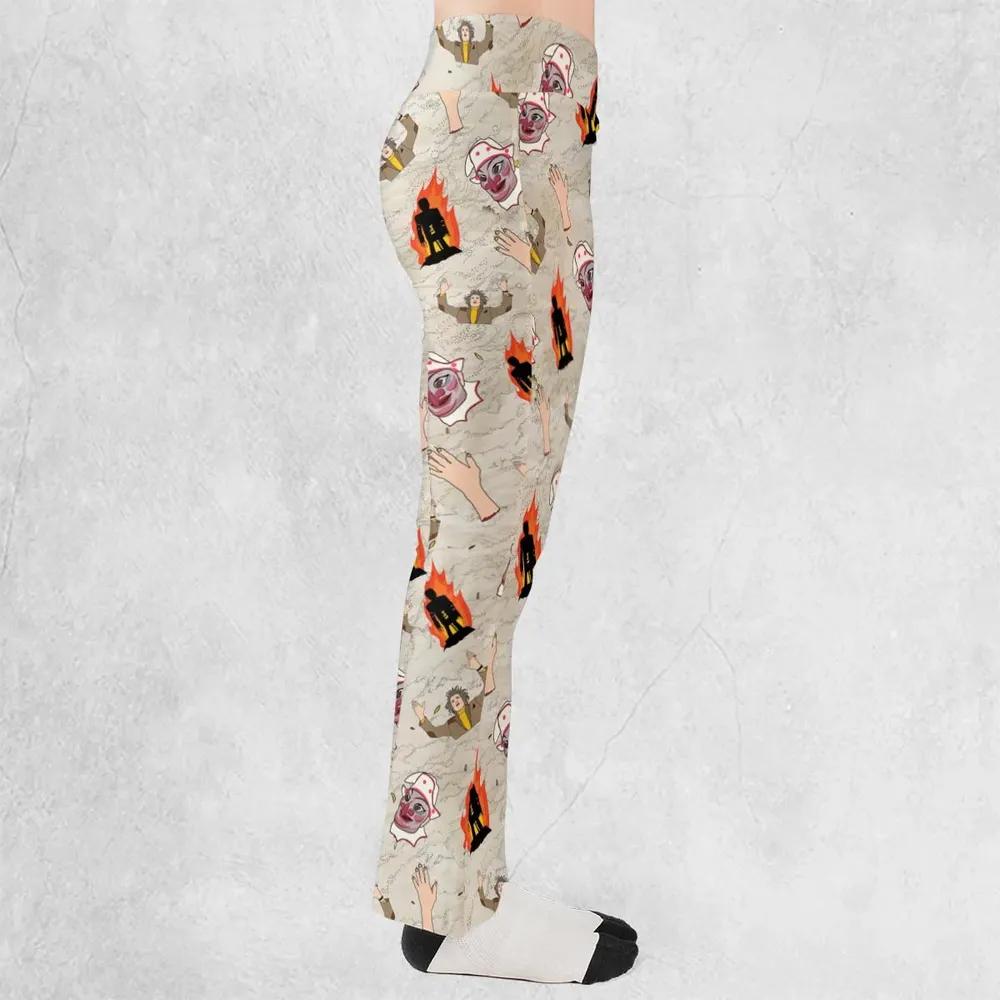 The Wicker Man Pattern Flare Leggings - 2