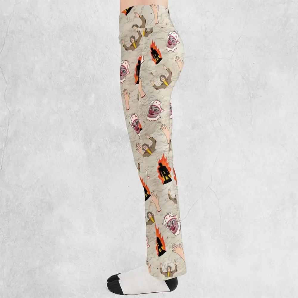 The Wicker Man Pattern Flare Leggings - 3