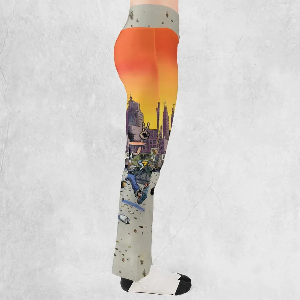 The Fabulous Furry Freak Brothers Flare Leggings - 2