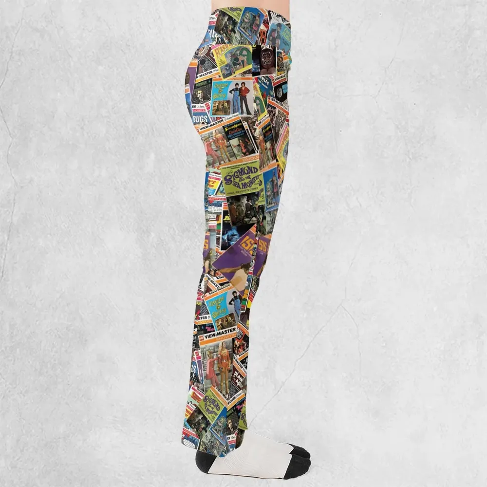 View-Master Collage Flare Leggings - 2